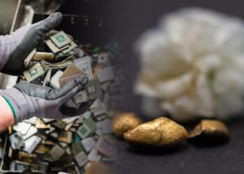 Độc đáo công nghệ tái chế bằng váng sữa: Biến rác điện tử thành vàng khối 22k