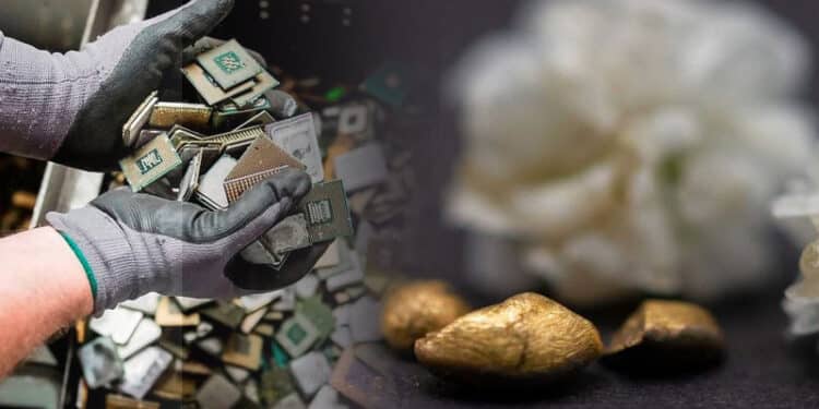 Độc đáo công nghệ tái chế bằng váng sữa: Biến rác điện tử thành vàng khối 22k