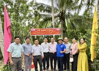Chính thức khởi công xây cầu nông thôn mới tại huyện Mỏ Cày Nam, tỉnh Bến Tre