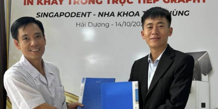 Singapodent ký kết chuyển giao công nghệ in 3D tại phòng khám Nha khoa Trần Hùng (Hải Dương)