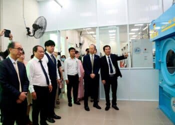 Bệnh viện Lê Văn Thịnh chính thức đưa vào vận hành nhà giặt công nghệ Nhật Bản