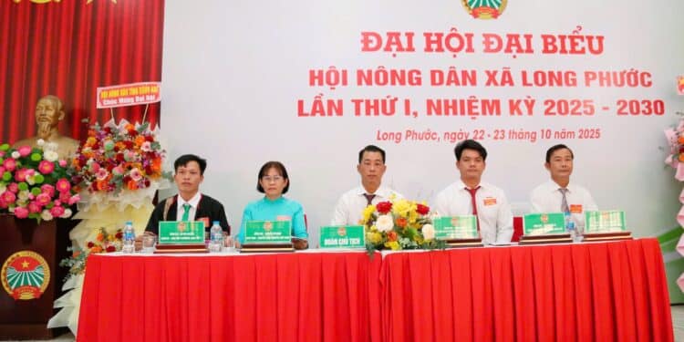 Đại hội đại biểu Hội Nông dân xã Long Phước lần I, nhiệm kỳ 2025 – 2030: “Đoàn kết – Dân chủ – Đổi mới – Phát triển”